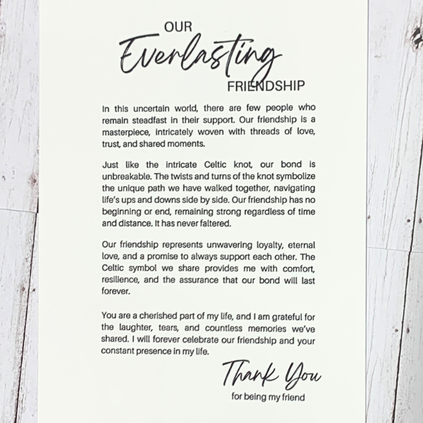 Our Everlasting Friendship Charm/Ornament