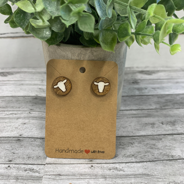Cow Earring Studs Set (set of 4)