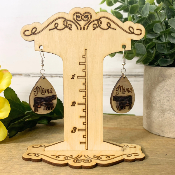 Adorable Mama Cow Earrings