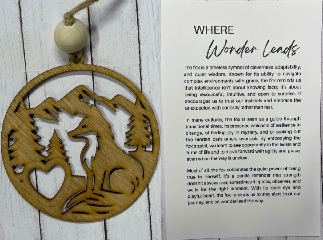 Where Wonder Leads - Fox Ornament/Charm