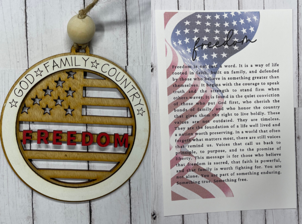 Freedom Ornament/Charm