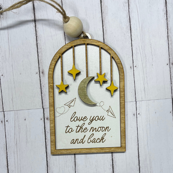 Love You To The Moon Charm/Ornament
