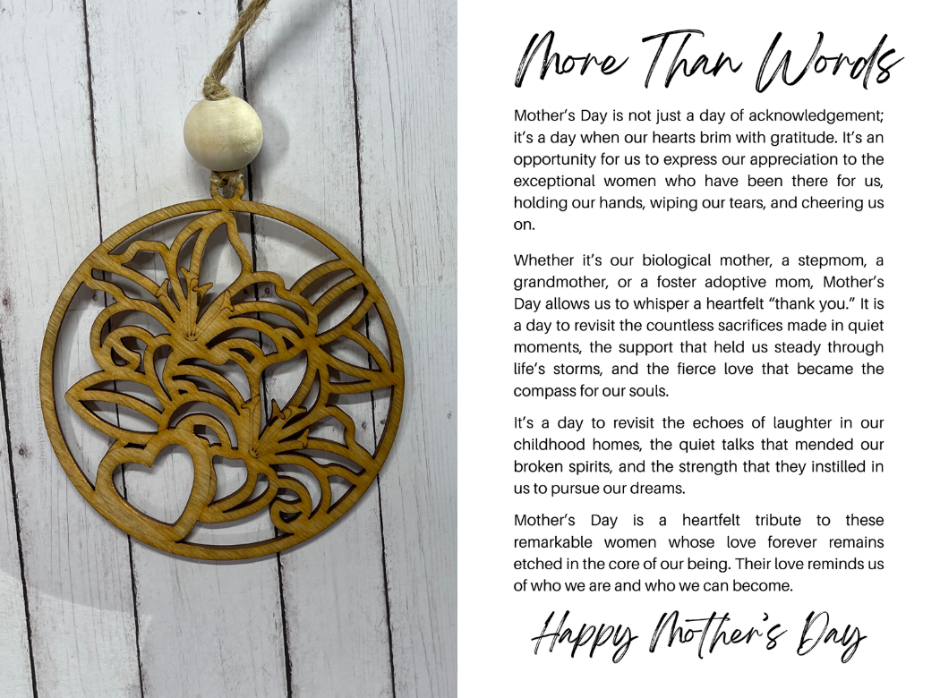 More than Words - Mother's Day Flowers Ornament/Charm