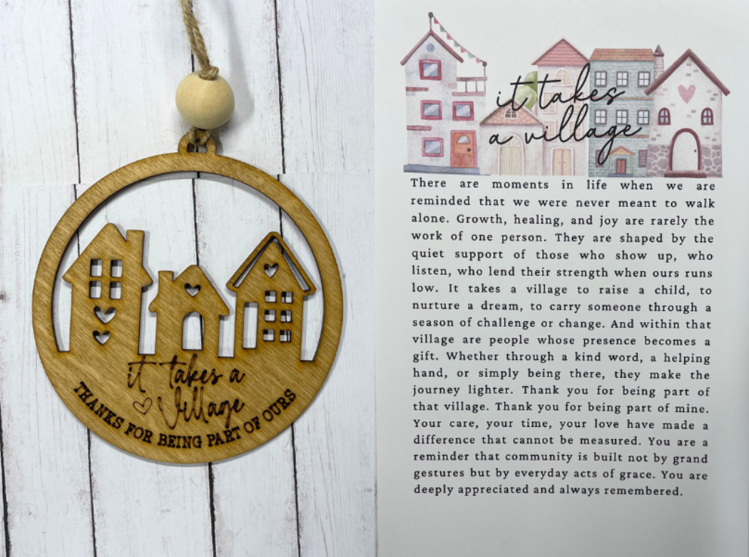 It Takes a Village Ornament/Charm