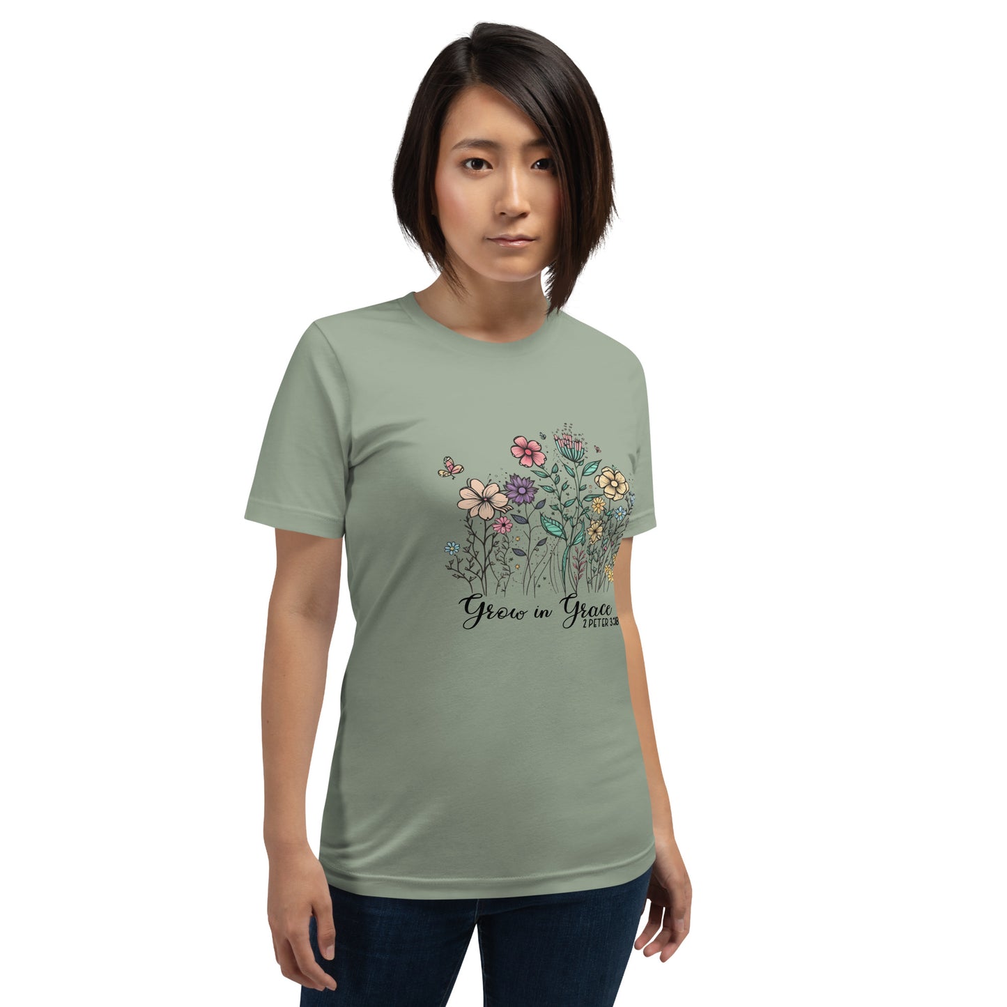 "Grow in Grace" Inspirational Tee