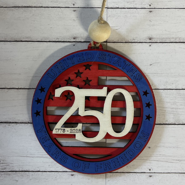 250 Years of Freedom Commemorative Charm/Ornament (Copy)
