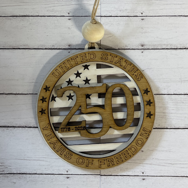 250 Years of Freedom Commemorative Charm/Ornament (Copy)