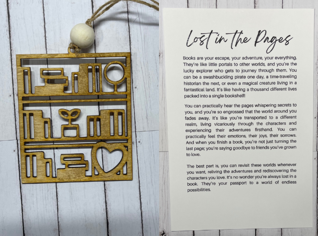 Lost in the Pages Ornament/Charm