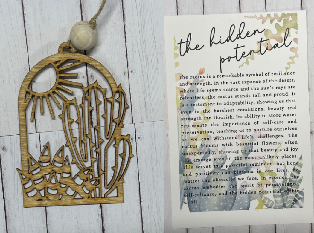Hidden Potential - Cactus Ornament/Charm