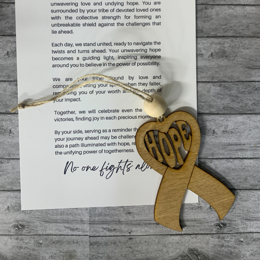 A Journey of Love and Hope Cancer Charm/Ornament