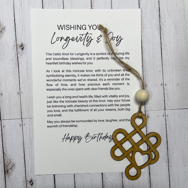 Longevity and Joy Celtic Knot - Birthday Ornament/Charm