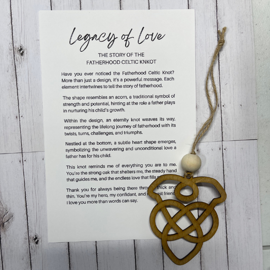 Legacy of Love - Celtic Knot - Father Ornament/Charm