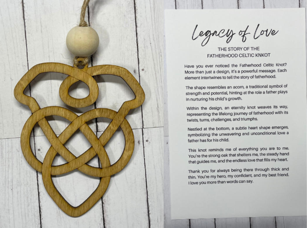 Legacy of Love - Celtic Knot - Father Ornament/Charm