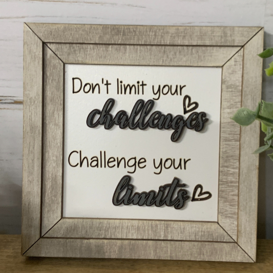 Inspirational Wall Art - Challenges and Limits