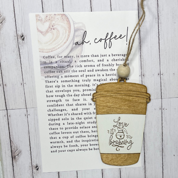 Coffee Lover Ornament/Charm