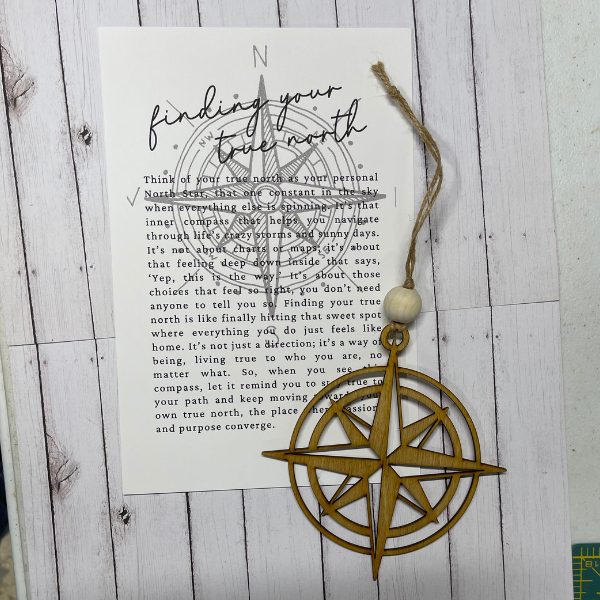 Finding Your True North Compass Ornament/Charm