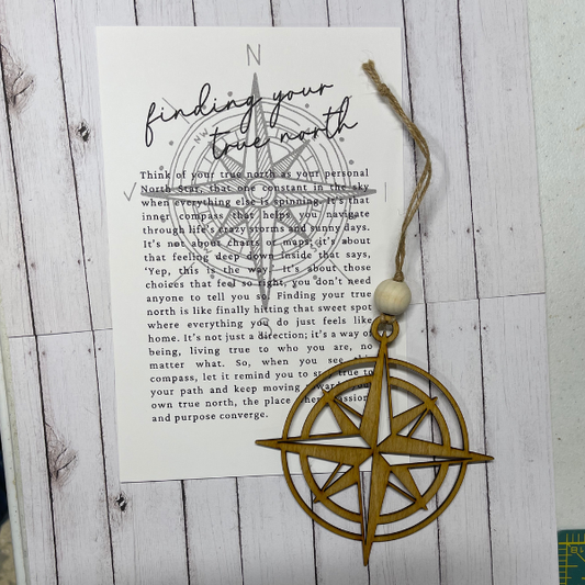 Finding Your True North Compass Ornament/Charm