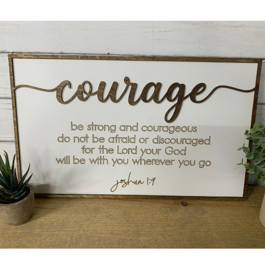 Courage Inspirational Wall Art