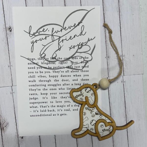 Dog - You're Furr-Ever Friend (outline) Ornament/Charm