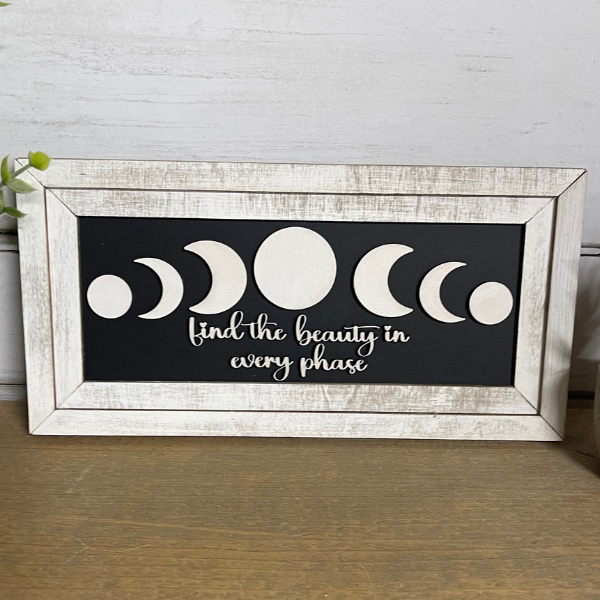 Find the Beauty in Every Phase Inspirational Wall Art (2 styles available) (Copy)