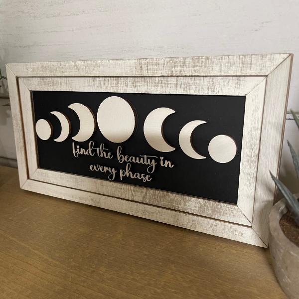 Find the Beauty in Every Phase Inspirational Wall Art (2 styles available) (Copy)