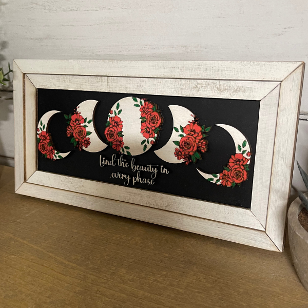 Find the Beauty in Every Phase Inspirational Wall Art (2 styles available) (Copy)