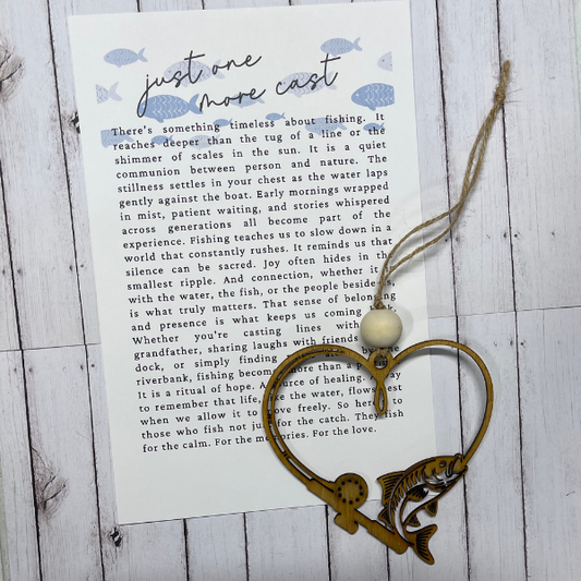 Just One More Cast Fishing Ornament/Charm