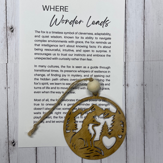 Where Wonder Leads - Fox Ornament/Charm