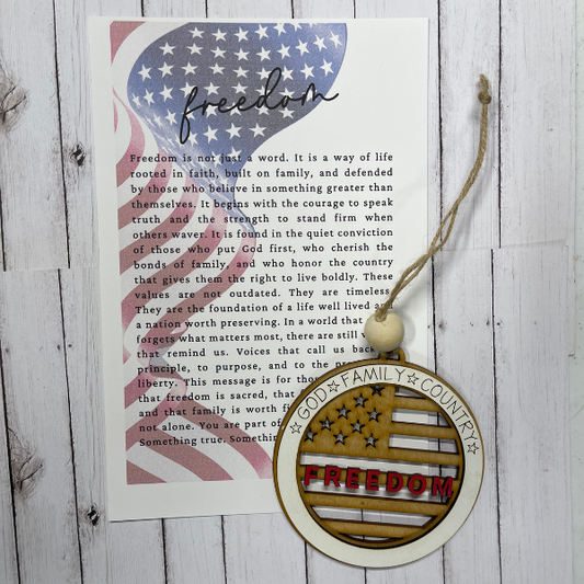 Freedom Ornament/Charm