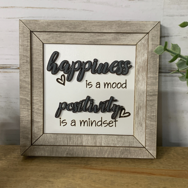 Inspirational Wall Art - Happiness and Positivity (2 sizes available)