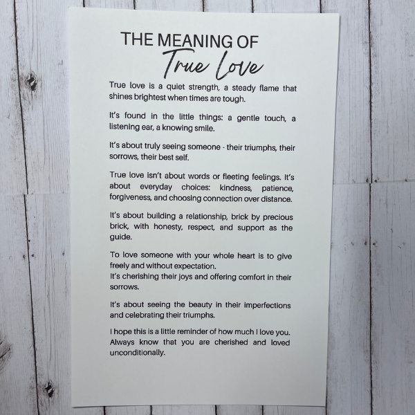 Meaning of True Love Ornament/Charm