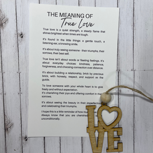 Meaning of True Love Ornament/Charm