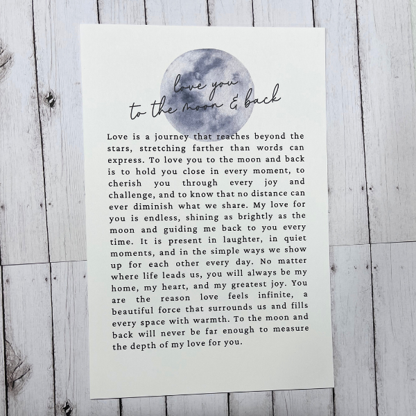 Love You To The Moon Charm/Ornament