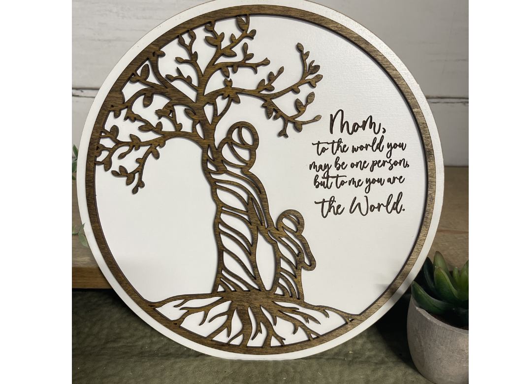 Mom - to Me You are the World Wall Art
