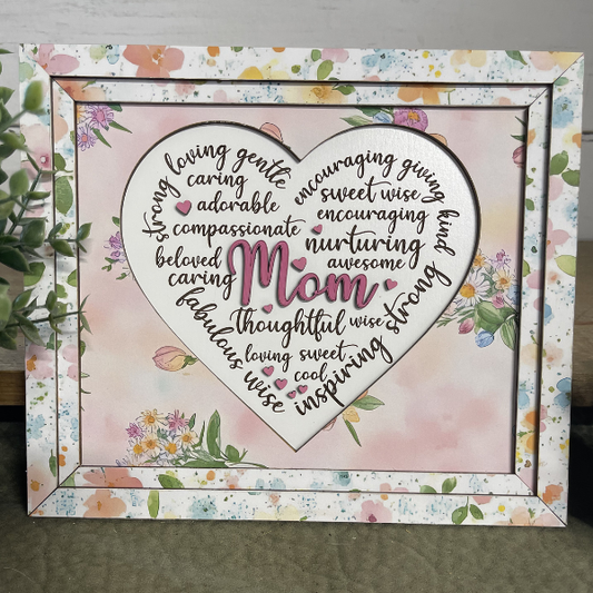 Mom - Heartfelt Words Wall Art (small)