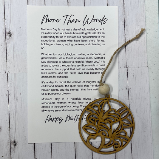 More than Words - Mother's Day Flowers Ornament/Charm