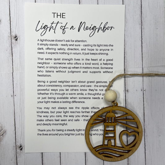 The Light of a Neighbor Ornament/Charm