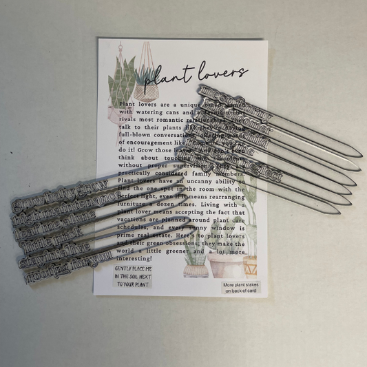 Plant Lover Plant Stakes