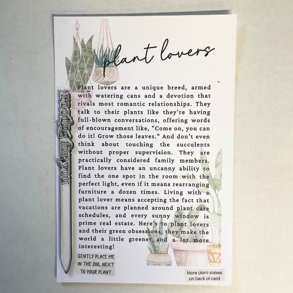 Plant Lover Plant Stakes