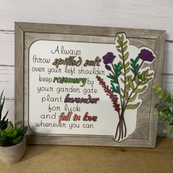 Practical Magic Roses Practical Magic Inspirational Wall Art – Plums & Roses