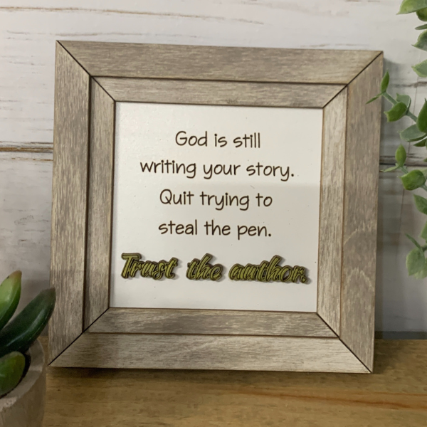 Inspirational Wall Art - Trust the Author