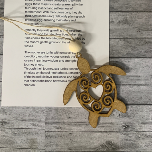 The Graceful Guardian Turtle Charm/Ornament