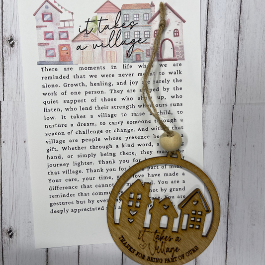 It Takes a Village Ornament/Charm