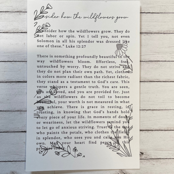 Wildflowers Ornament/Charm