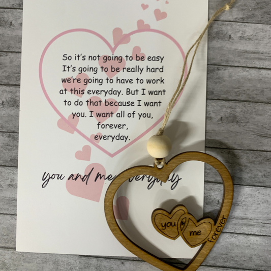You and Me Forever Valentine Ornament