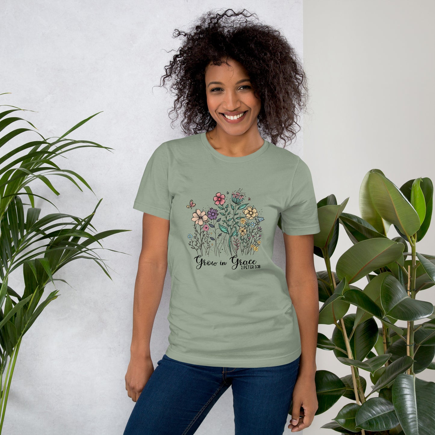 "Grow in Grace" Inspirational Tee