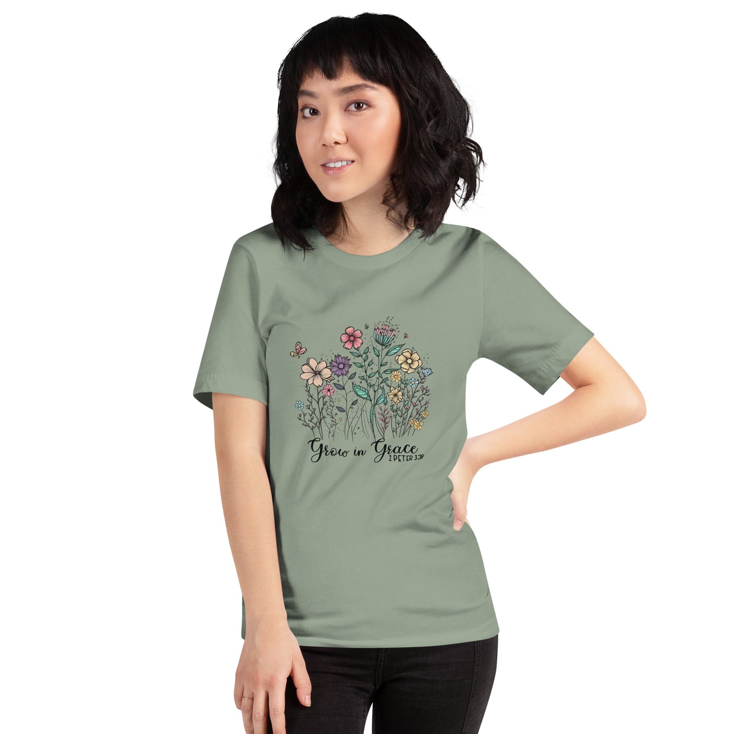 "Grow in Grace" Inspirational Tee