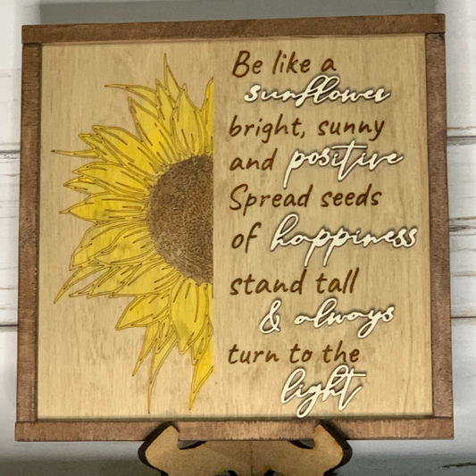 Sunflower Inspirational Artwork