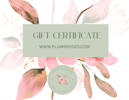 Plums & Roses Gift Card