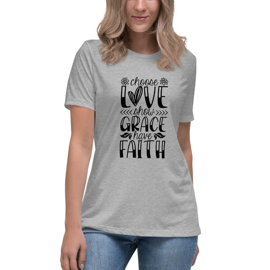"Love Grace Faith" Inspirational Tee